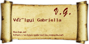 Völgyi Gabriella névjegykártya